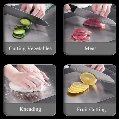 Stainless Steel Cutting Board 304 Food Grade Thickened Double Sided