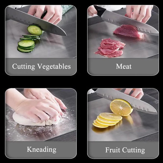 Stainless Steel Cutting Board 304 Food Grade Thickened Double Sided
