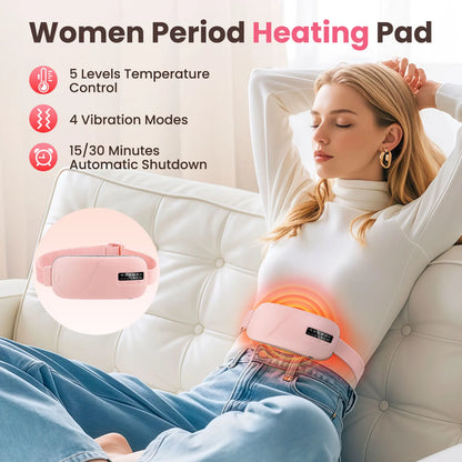 Wireless Heating Pad Menstrual Thermal Massager Belt for Period Relief