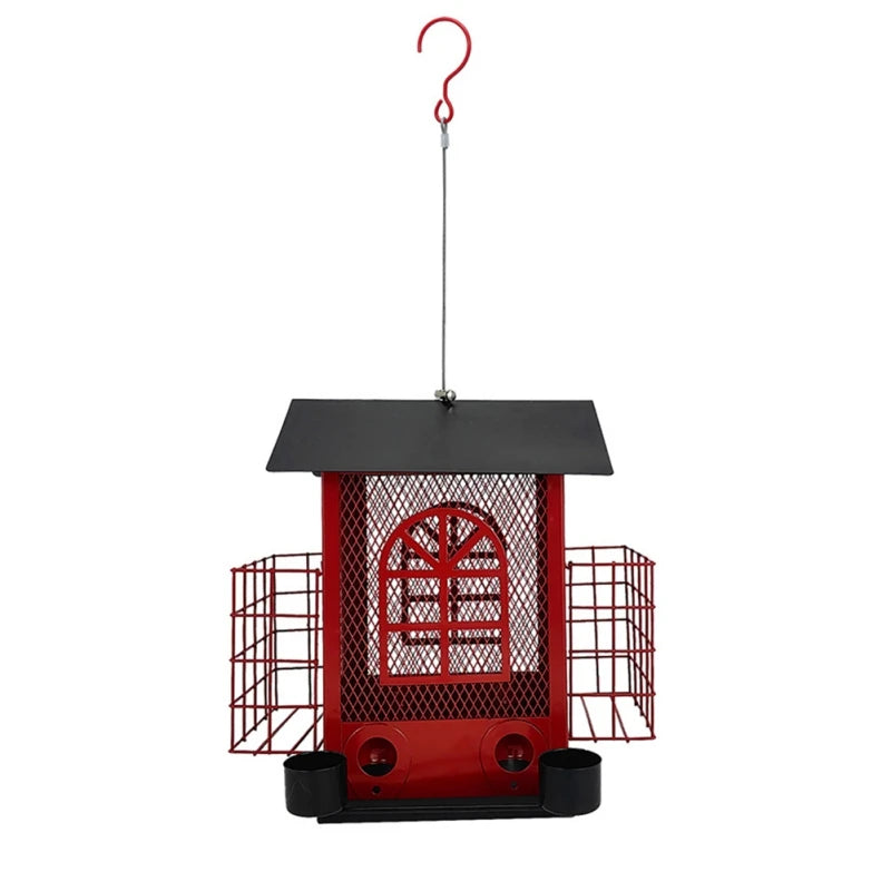 Squirrel proof hanging bird feeder