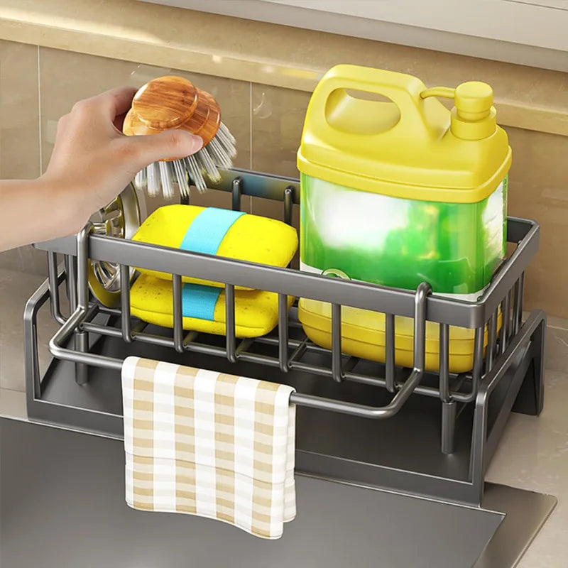 Kitchen Sink Caddy Heavy Duty Rust Resistant Metal Drain Tray