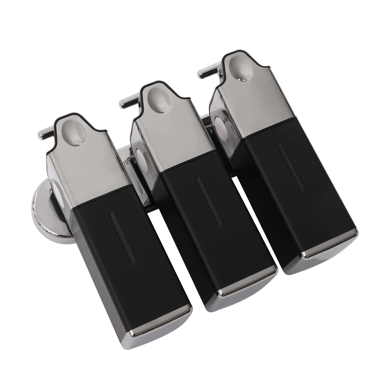 Triple Wall Mount Soap Dispenser, Lockable