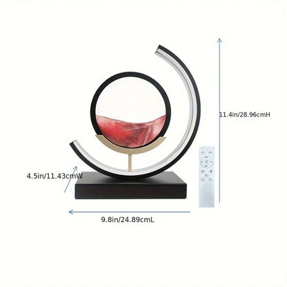 Moving Sand Art Lamp 3D Motion Sand Picture 3 Colors Decor Light
