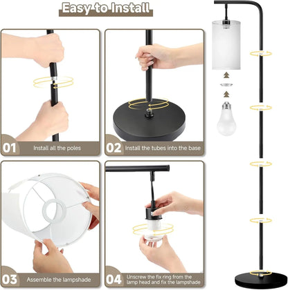 Remote Control Floor Lamp Adjustable Color Brightness 9W LED