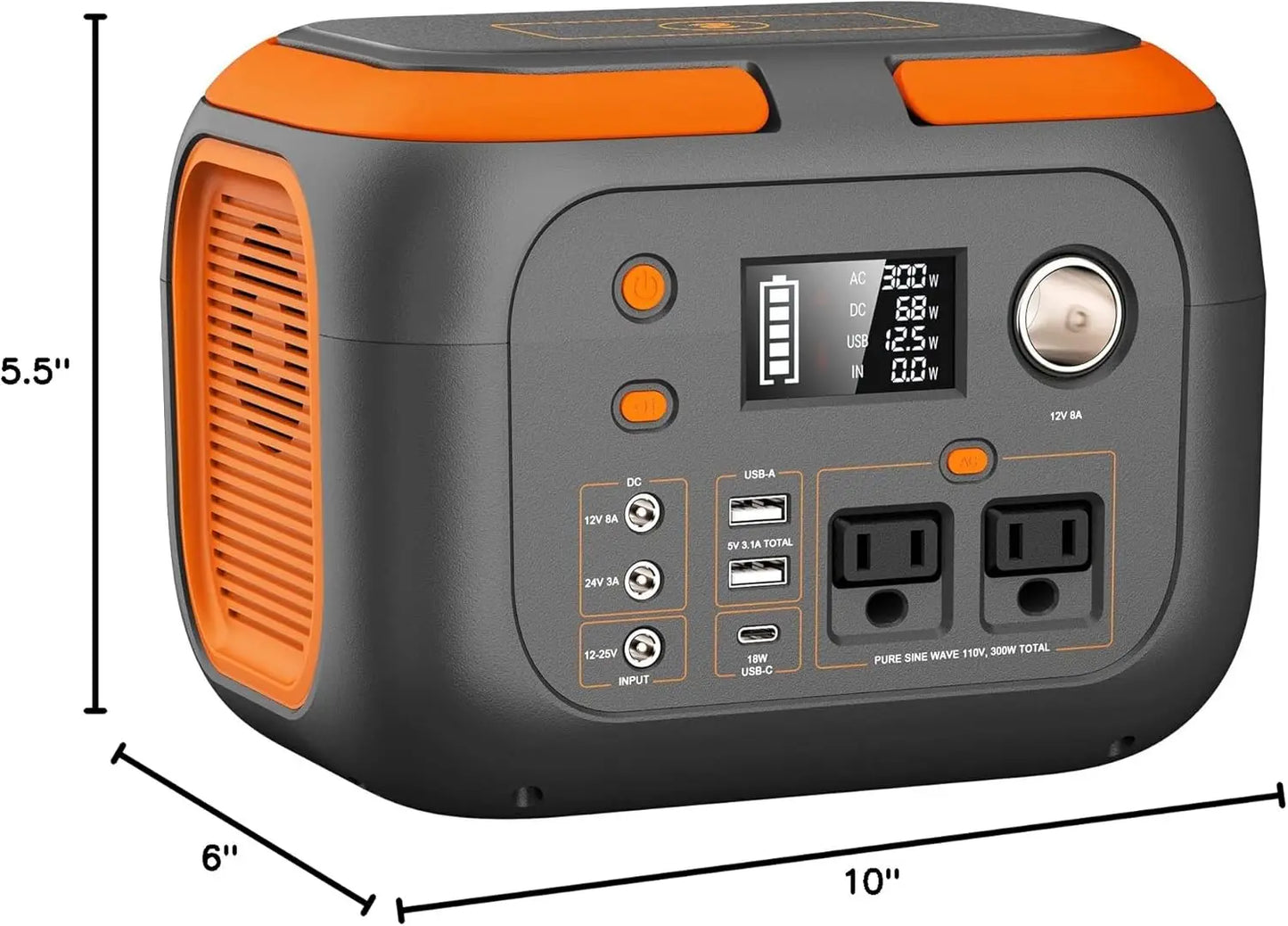 Portable Power Station,110V AC Outlets Solar Generator Power Bank