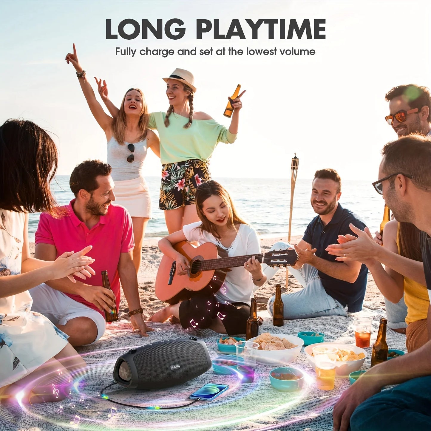 Bluetooth Speaker Wireless Waterproof Deep Bass Portable