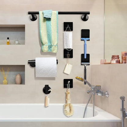 Towel Rack Set 7 Piece Bathroom Hardware Wall Mounted