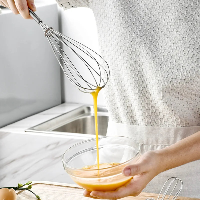 Balloon Wire Whisk Stainless Steel Manual Kitchen Whisk